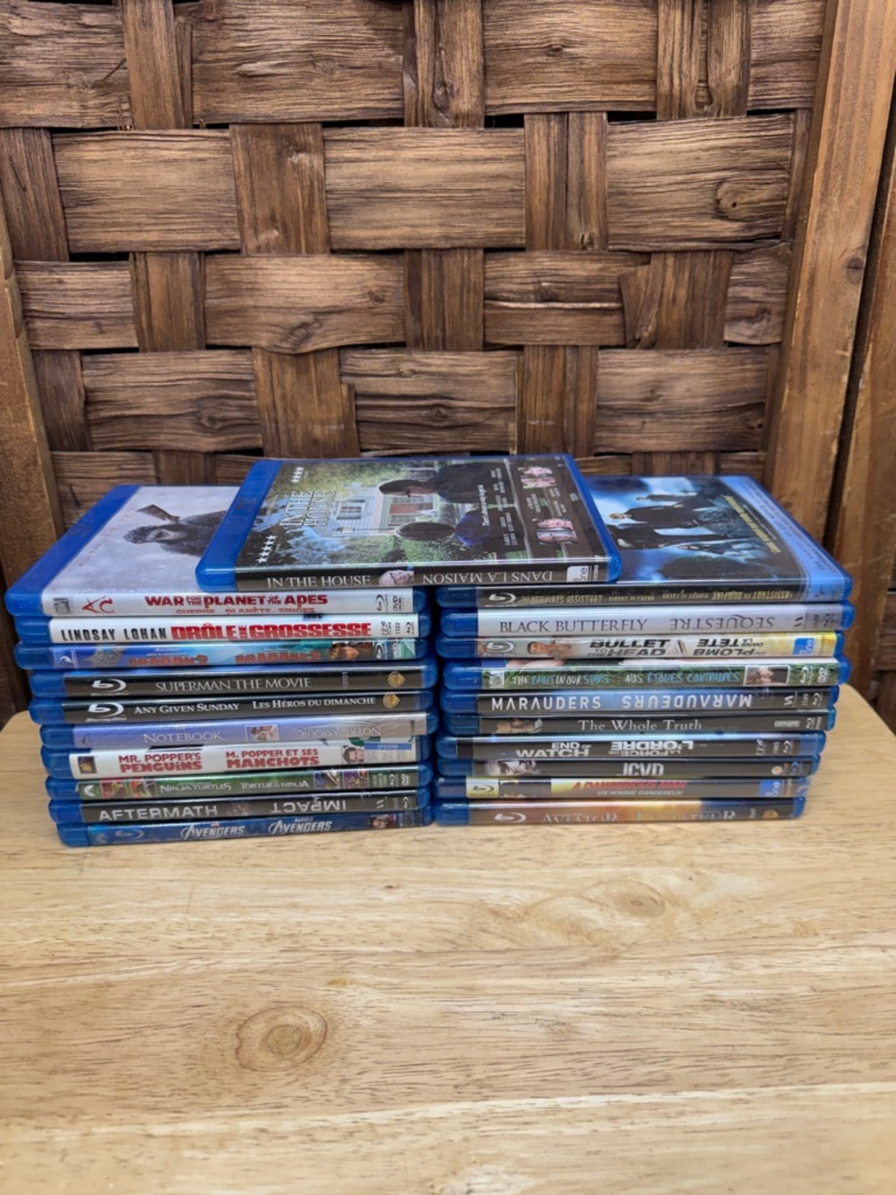 21 Mixed Blu-ray Movie Lot - Blue Cases